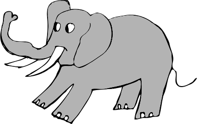 Image matricielle éléphant